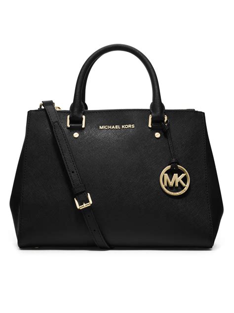 michael kors sutton satchel black and white|michael michael kors sutton medium satchel .